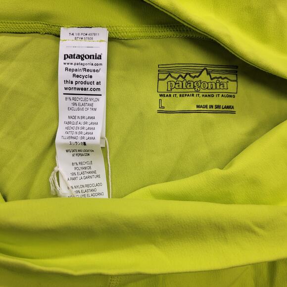 Patagonia Women’s Maipo Shorts 8” Phosphorus Green Large Activewear Running - Picture 7 of 9